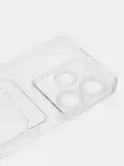 Марсала чехол противоударный Tecno Spark 10 Pro, Спарк 10 Про, прозрачный, с карманом для карты