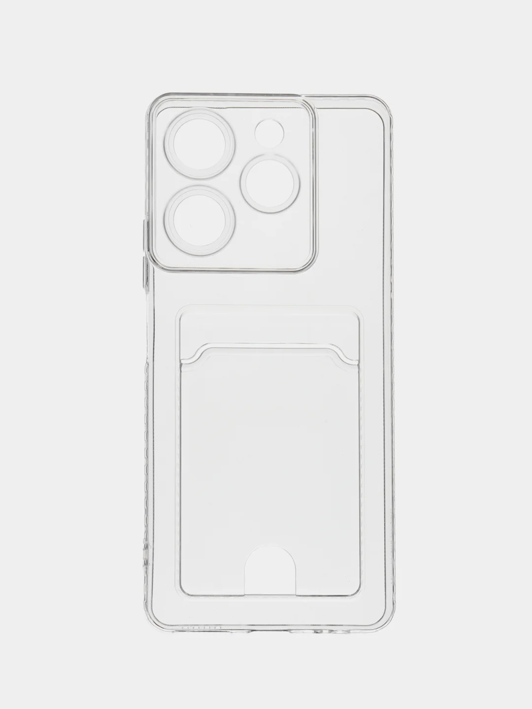 Марсала чехол противоударный Tecno Spark 10 Pro, Спарк 10 Про, прозрачный, с карманом для карты