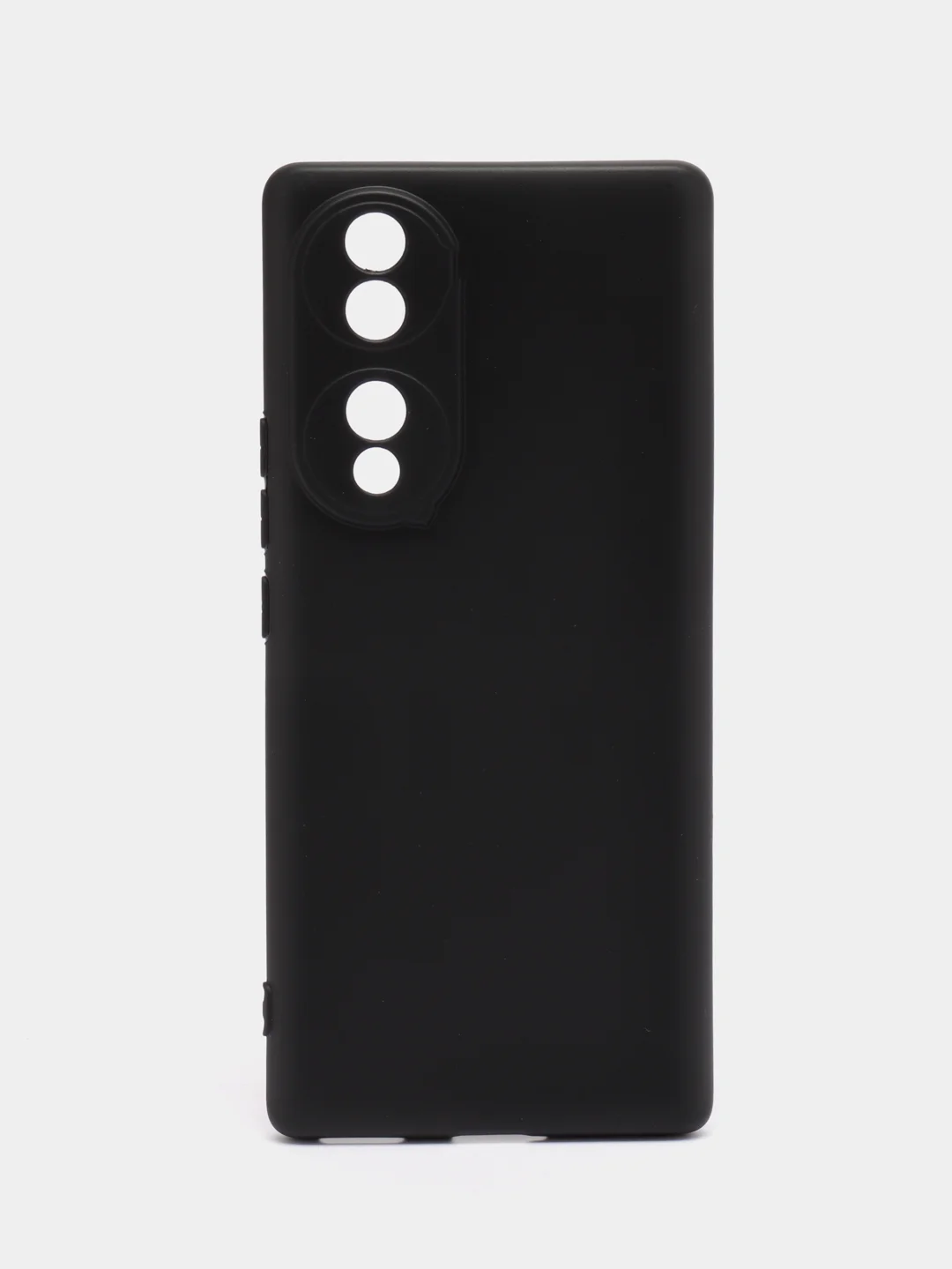Чехол Honor 70 (Хонор 70) черный, силиконовый