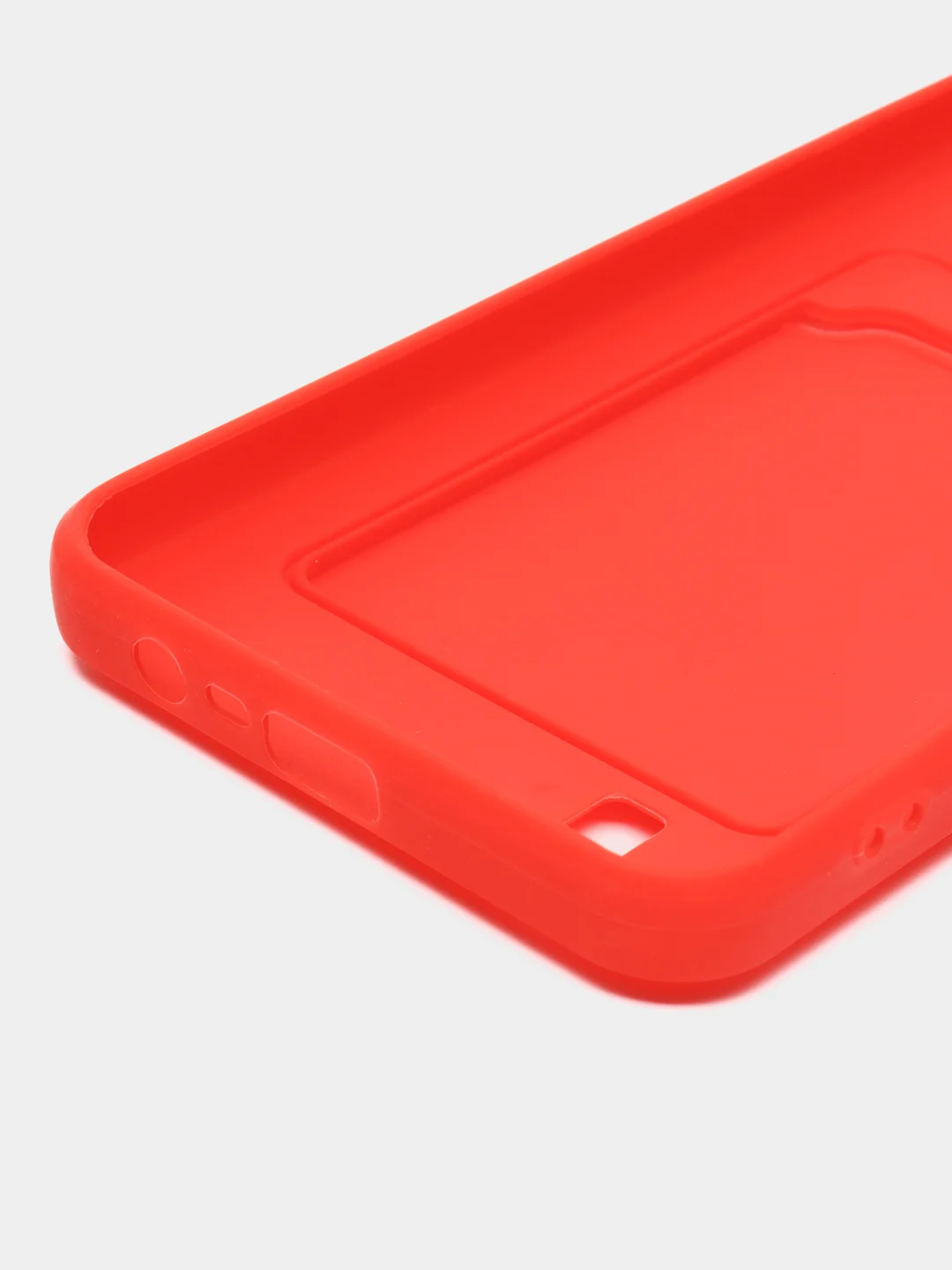 Красный чехол Realme C20, Realme C11 2021  карман для пластиковой карточки