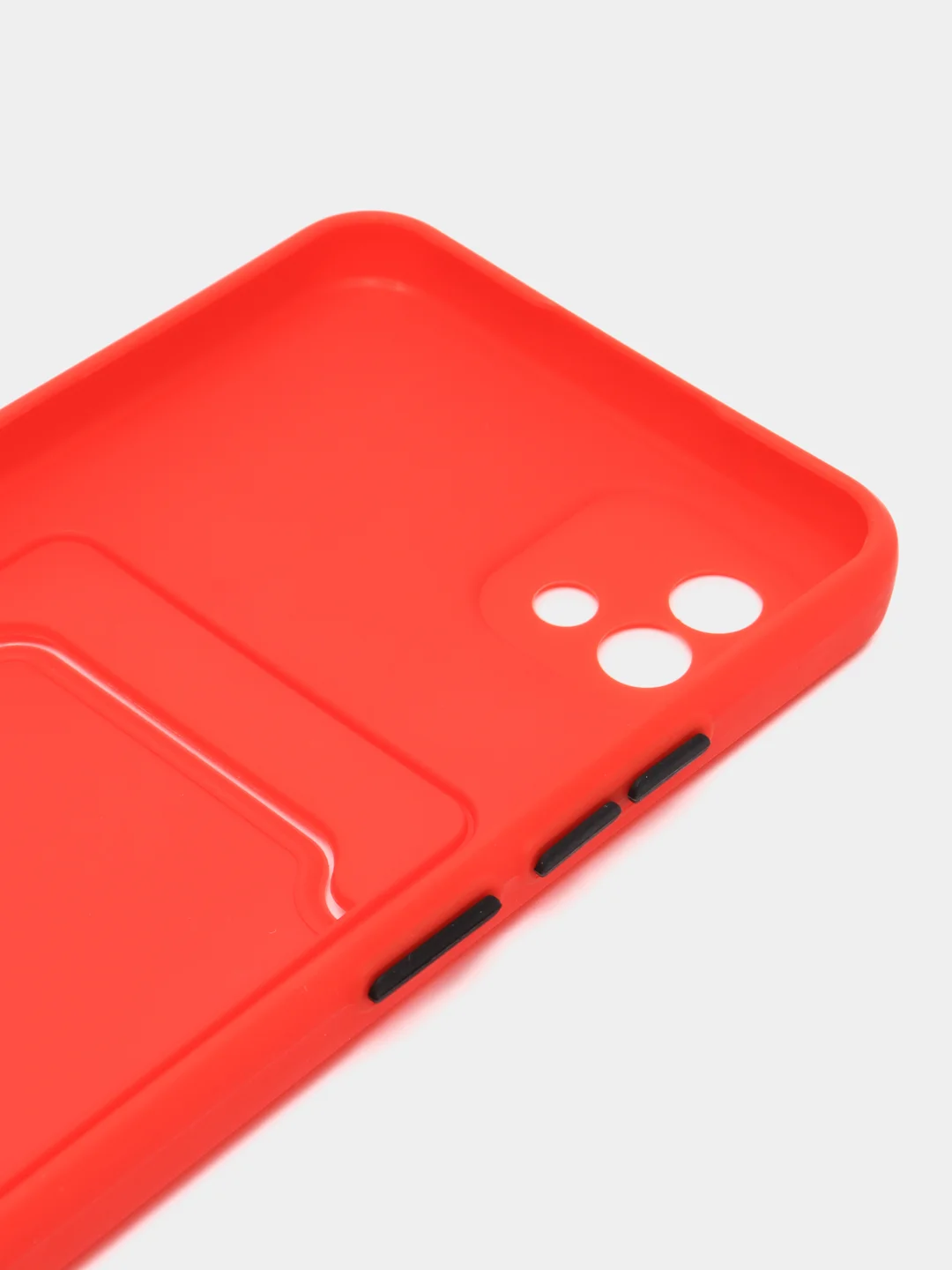 Красный чехол Realme C20, Realme C11 2021  карман для пластиковой карточки