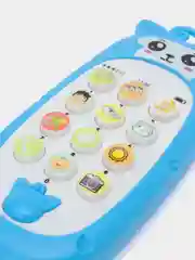 Лазурный детский телефон музыкальный, развивающий