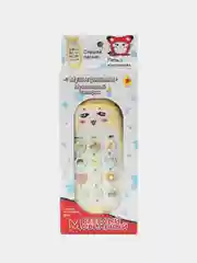 Желтый детский телефон музыкальный, развивающий
