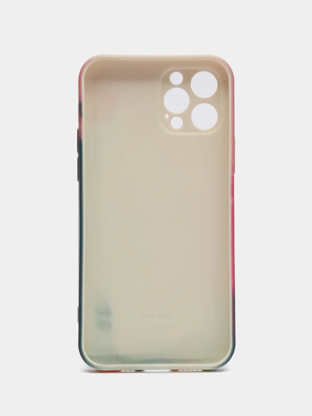 Силиконовый чехол c бордовым акварельным принтом на Iphone XR/11/12/12pro