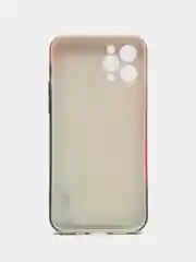 Силиконовый чехол c бордовым акварельным принтом на Iphone XR/11/12/12pro