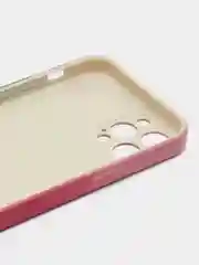 Силиконовый чехол c бордовым акварельным принтом на Iphone XR/11/12/12pro
