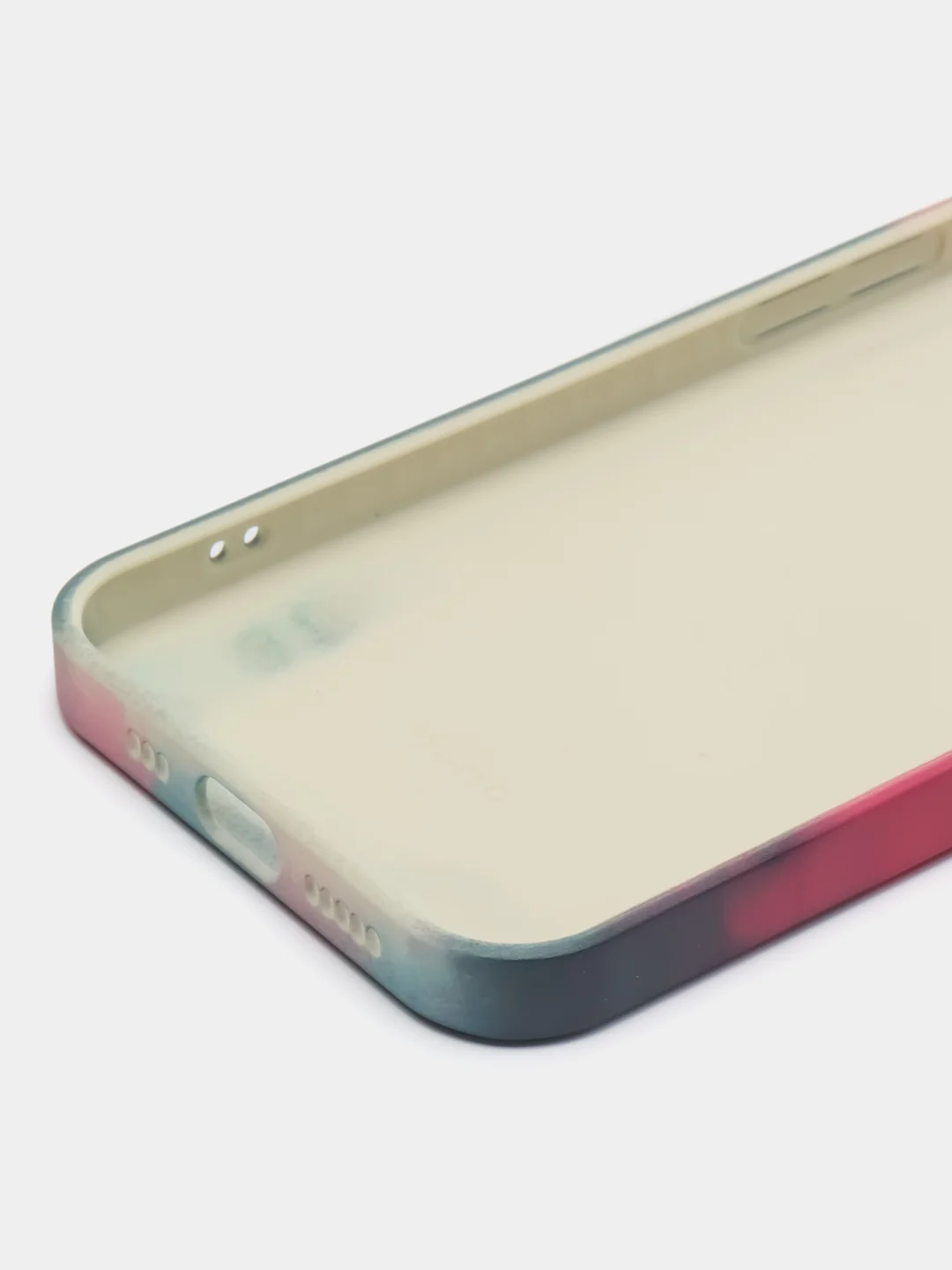 Силиконовый чехол c бордовым акварельным принтом на Iphone XR/11/12/12pro