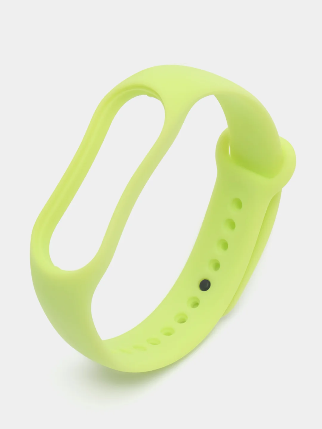 Пудровый силиконовый ремешок Xiaomi Mi Band 5, 6, 7, гипоаллергенный