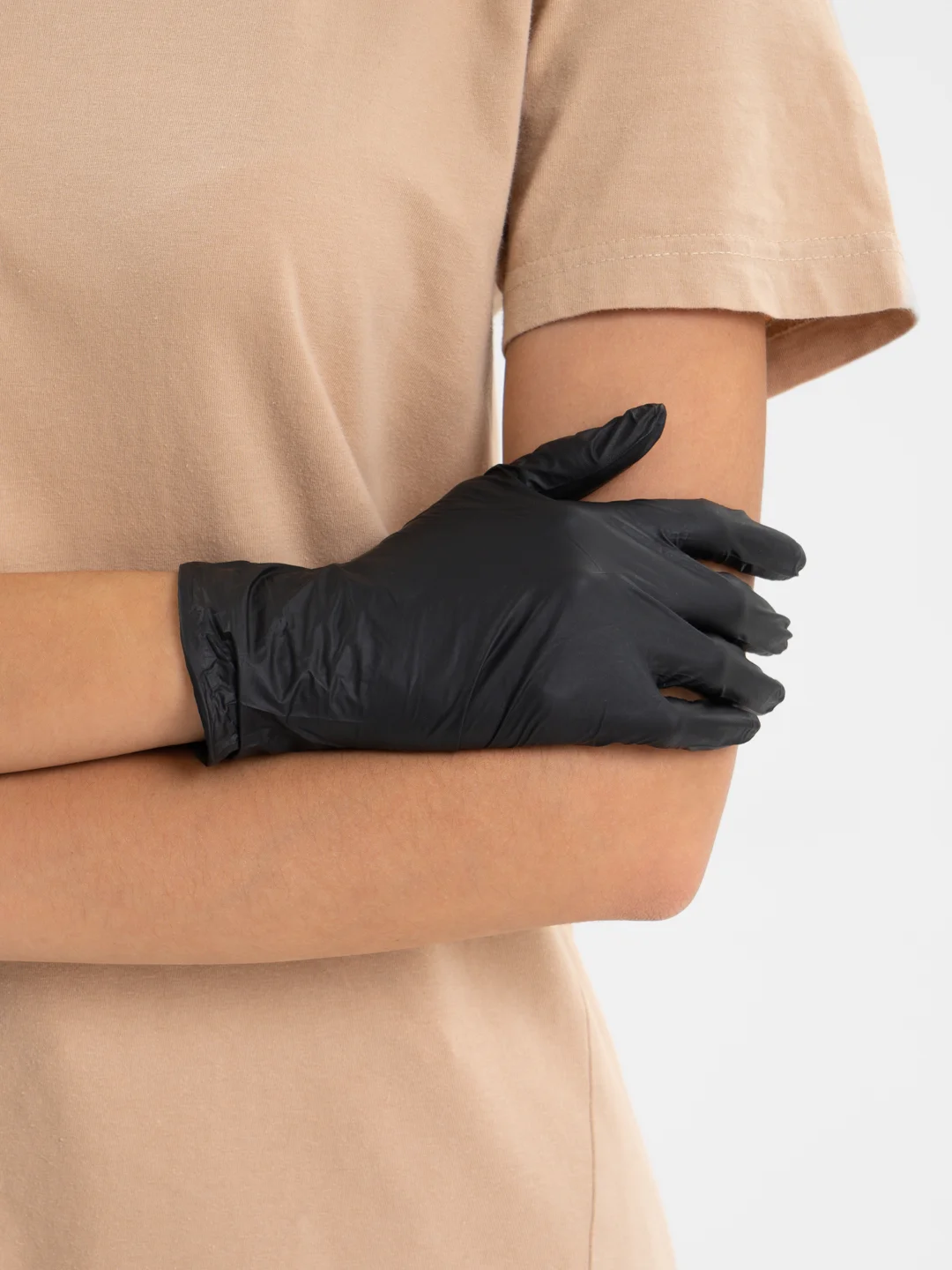 Перчатки  нитриловые , 100 штук, черные, XS, M, S