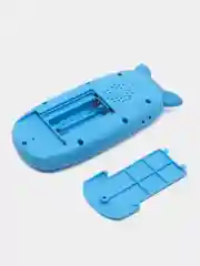 Голубой детский телефон музыкальный, развивающий