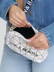 Белый сумка-клатч little beauty