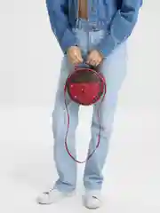 Женская круглая сумка, через плечо
