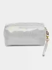 Белый женская косметичка на молнии, 4 цвета