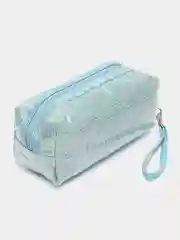 Белый женская косметичка на молнии, 4 цвета