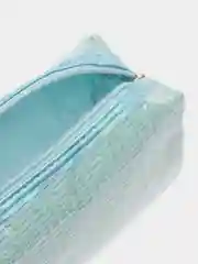 Белый женская косметичка на молнии, 4 цвета
