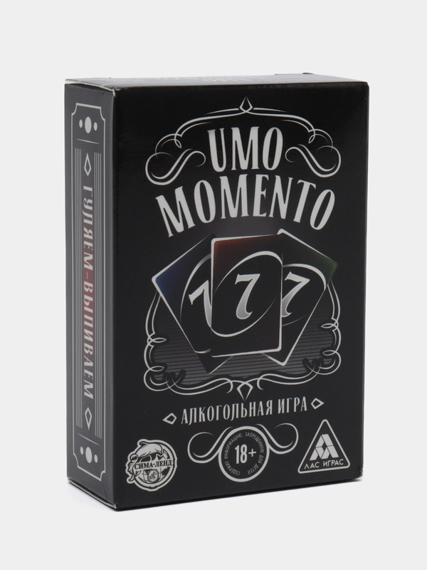 Алкогольная игра "UMO momento", 70 карт, 18+