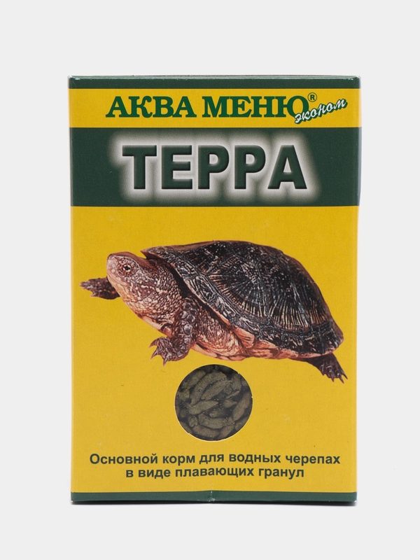 Основной корм для водных черепах в виде плавающих гранул Терра, 15 г