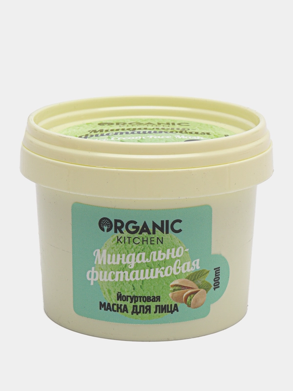 Organic kitchen Йогуртовая маска для лица Миндально-фисташковая 100 мл