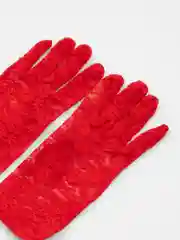 Коралловый перчатки женские длинные в горошек свадебные кружевные для фотосессии сетчатые ажурные