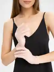 Розовый перчатки женские, кружевные, прозрачные, ажурные, гипюровые