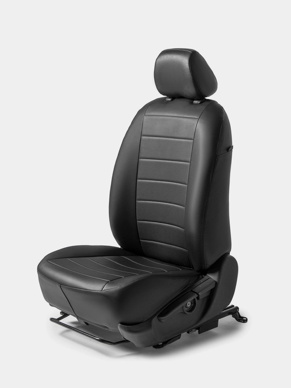 Авточехлы Rival строчка для сидений Ford Focus II (Comfort) 2005-2011, черные, SC.1803.1