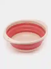 Розовый таз складной силиконовый