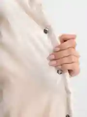 Белый жилет утепленный, женский
