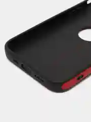 Красный чехол для iPhone 14 / 11 / 12 / 13 Pro Max Plus кожаный на айфон про макс