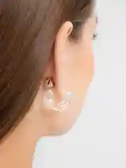 Прозрачный серьги кольца "Color", серьги женские полукольца, бижутерия