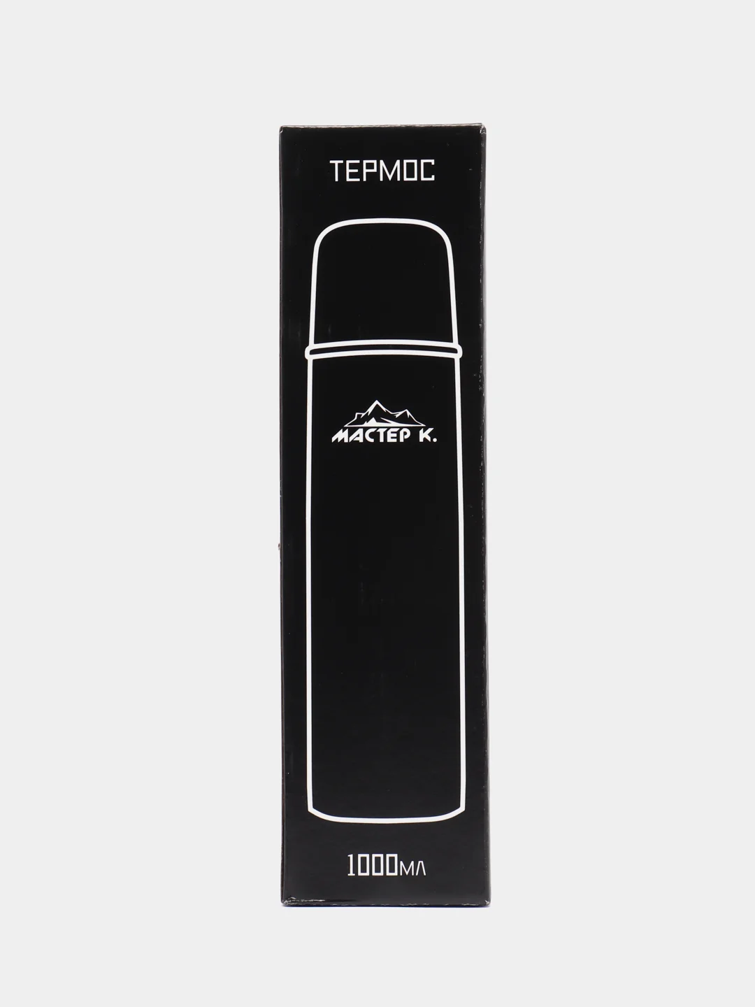 Термос "Мастер К", 1 л, сохраняет тепло 24 ч, чёрный