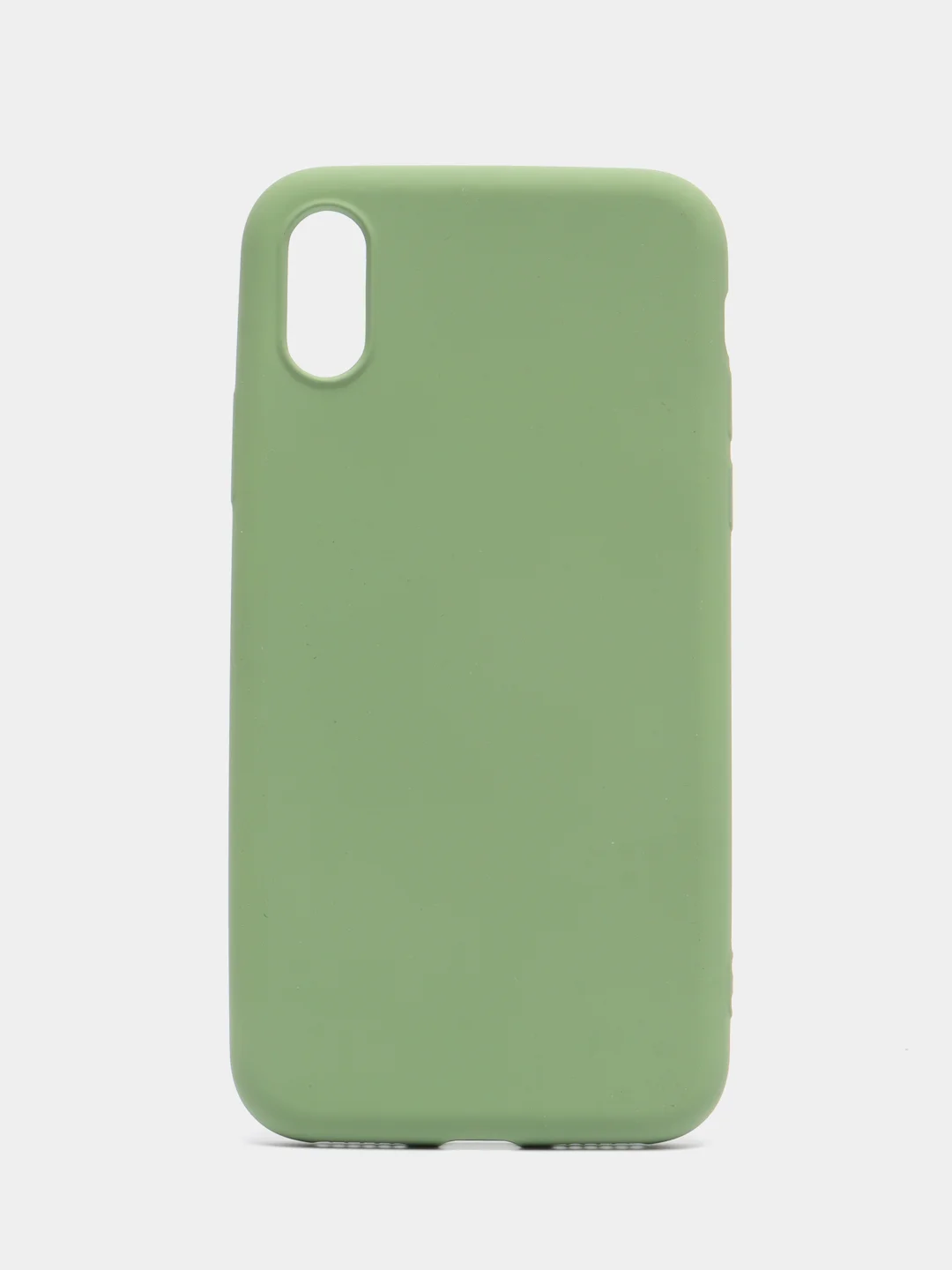 Лесной зеленый чехол силиконовый для iPhone X / XS