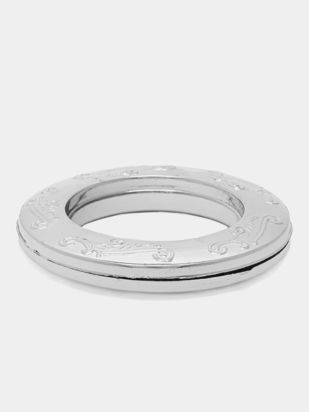 Серебряный люверсы для штор с декором, 10 штук