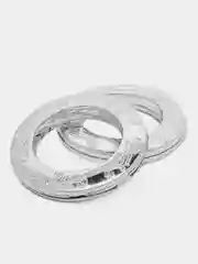 Серебряный люверсы для штор с декором, 10 штук