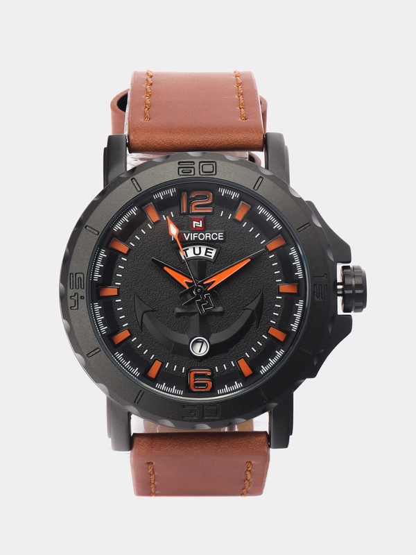 Мужские наручные часы Naviforce NF9122 с календарём, в подарочной упаковке