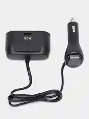 Автомобильный разветвитель Olesson 1675 USB-2, в прикуриватель, с вольтметром 120W
