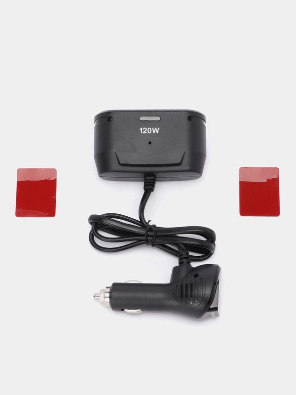 Автомобильный разветвитель Olesson 1675 USB-2, в прикуриватель, с вольтметром 120W
