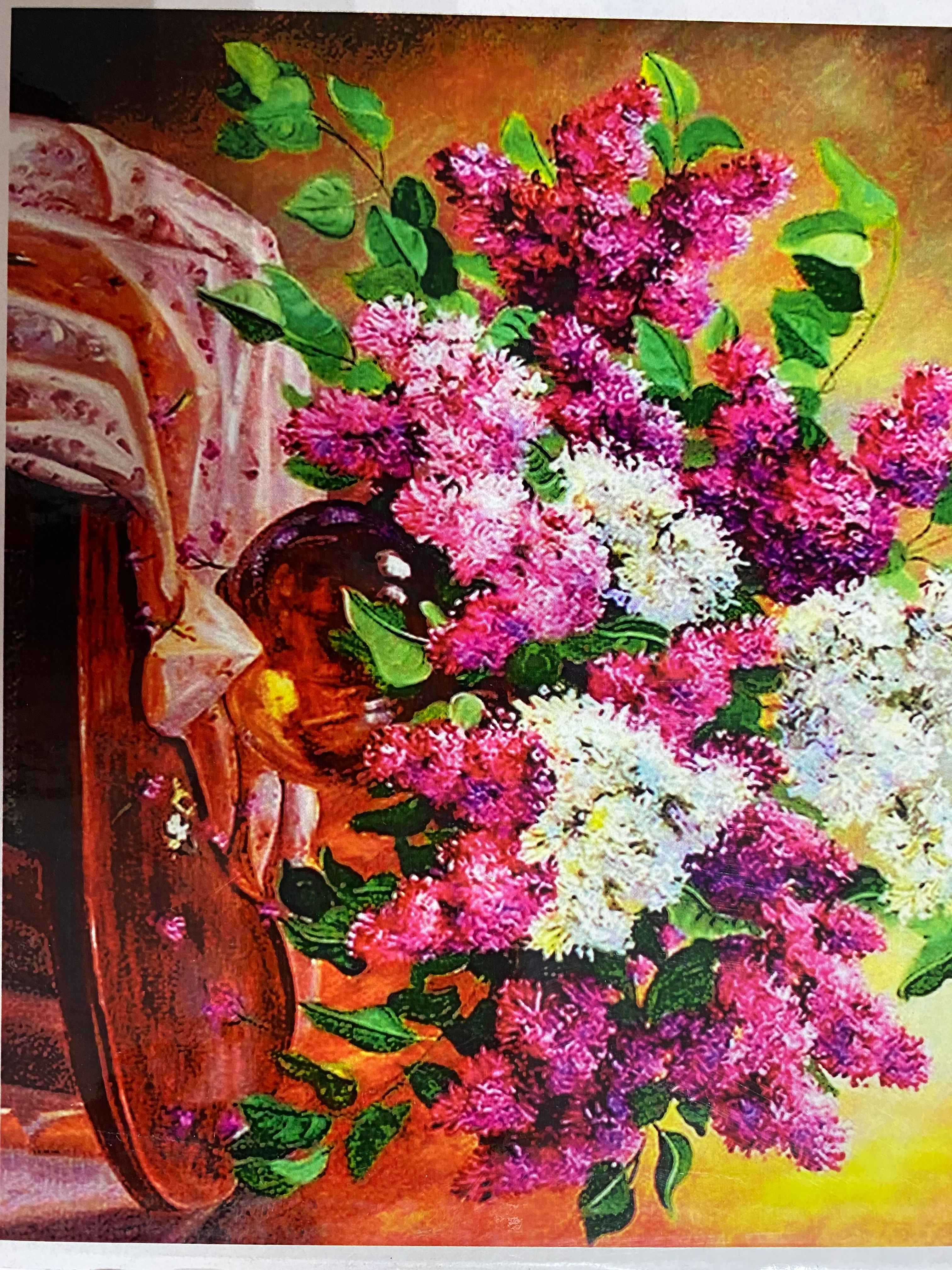 Оливковый алмазная мозаика на подрамнике 40*50, полная выкладка