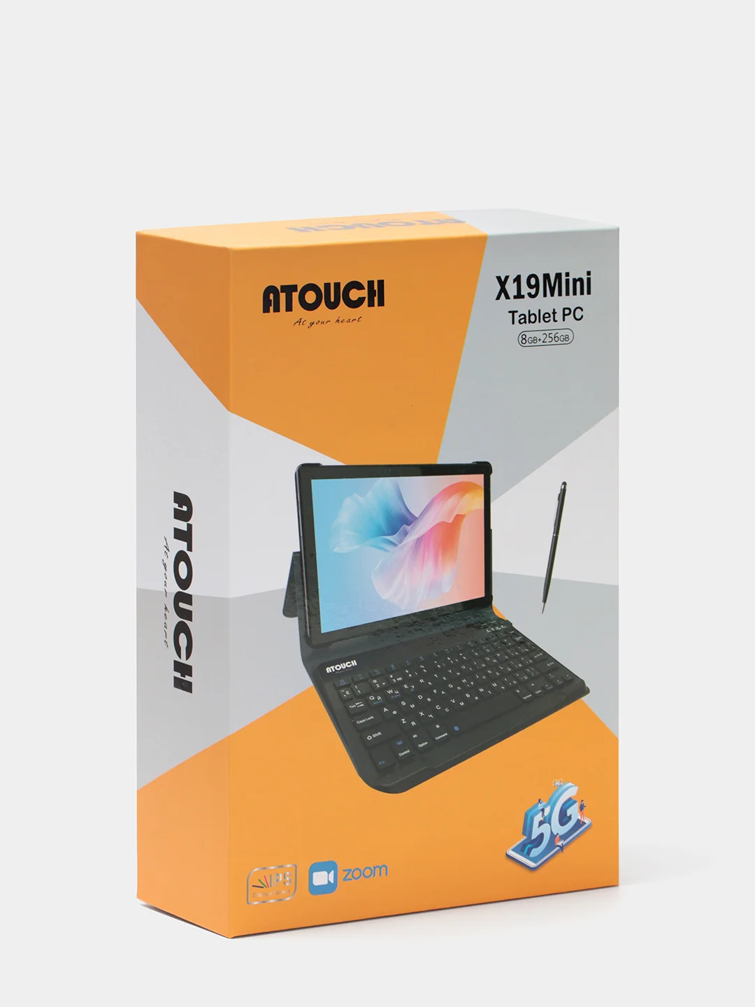 Планшет ATOUCH X19 Mini 7 дюймов, X19 PRO 10.1 дюйма, с клавиатурой Tablet PC 8/256 Гб
