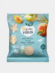 Мини-хлебцы рисовые ФрутоНяня яблоко, персик, 30г