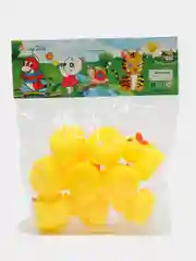 Желтый уточка для купания в ванной, игрушка утята резиновые, 9 шт
