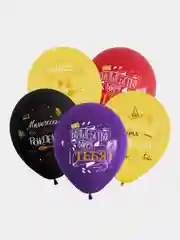 Воздушные шары "С днём Рождения" Магия и волшебство 12"/30 см, 5 шт