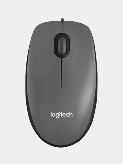 Серый мышь проводная Logitech M90
