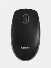 Черный мышь проводная Logitech B100