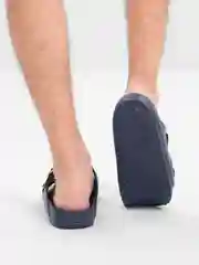 Серый сланцы мужские с пряжкой