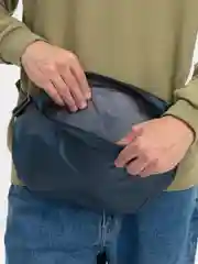 Синий меланж мужская сумка через плечо, поясная