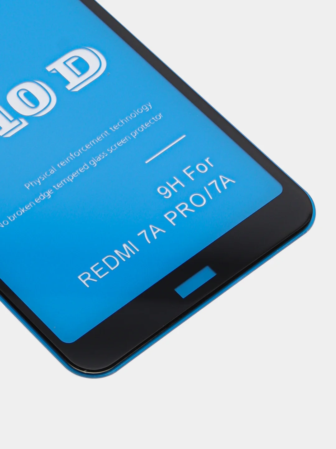 Черный защитное стекло STiX 10D Xiaomi Redmi 7A/7A PRO олеофобное, с рамкой, черное, в упаковке