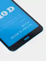 Черный защитное стекло STiX 10D Xiaomi Redmi 7A/7A PRO олеофобное, с рамкой, черное, в упаковке
