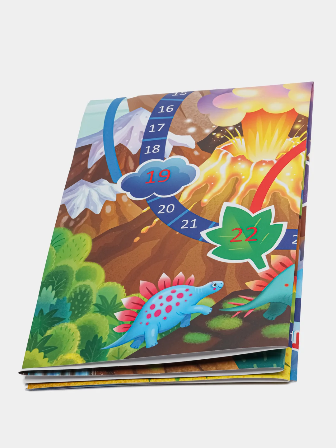 Игровой набор 4 в 1 "Дино" Книжка/пазл/раскраска/игра-ходилка с фигурками. Проф-Пресс
