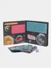 Набор игровой 3 в 1  "Космос" книжка/игра-ходилка с фигурками/карточки. Проф-Пресс