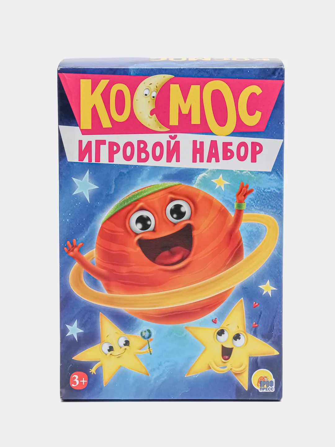 Набор игровой 3 в 1 "Космос" книжка/игра-ходилка с фигурками/карточки. Проф-Пресс